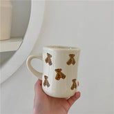 Cartoon Bear Ceramic Coffee Mug Cute Ceramic Mug