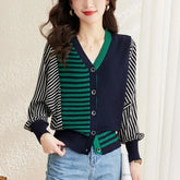 Autumn Winter Sweater Cardigan Knitted Top Women's