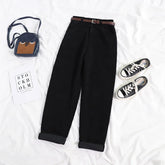 Spring Corduroy Women Pants Vintage Korean Casual Style