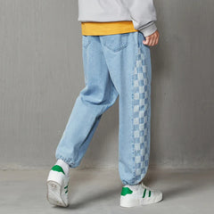 Loose Cropped Bundled Feet Straight Pants