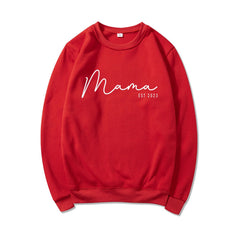 Chic Personalized Mama Sweatshirt Stylish Comfort for Mother's Day and New Moms