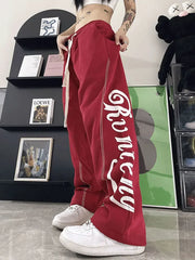 Streetwear High Waist Loose Y2K Casual Trousers Harajuku Retro Wide Leg Pants