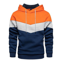 Men Hoodie Fleece Panel Casual Sports