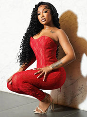 Shirring Corset Leggings Set