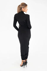 Up To No Good Turtleneck Maxi Dress