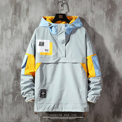 Men hoodie Outwear Fashion Casual Streetwear Waterproof