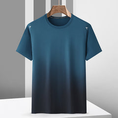 Quick Dry Sport T Shirt Men Short Sleeves Summer Casual Print Plus OverSize