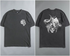 Men's Vintage Top Tees Oversized O-Neck Summer Casual