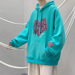 Autumn Man Sweatshirt Letter Printing Hoodies Hip Hop Sweatshirts Japanese