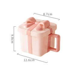Cute Bowknot Gift Box Coffee Cup Wedding Birthday Gift