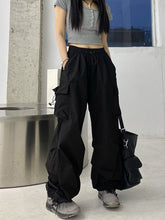 Zoki Streetwear Hip Hop Cargo Pants Women Fashion Pockets Oversize