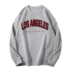 Sweatshirt Fleece Women Letter Graphic Full Sleeve Streetwear Pullover