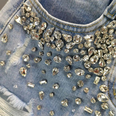 Razzle Dazzle High Waisted Denim Shorts