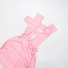 Hardware Ruched Dress