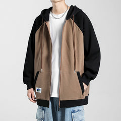 Hoodies Sweatshirt Zipper Coat Print Long Sleeve Hooded