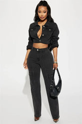 Eight Ball Denim Two Piece Set