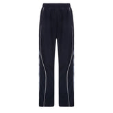 Y2K Vintage Navy Blue Track Pants for Women