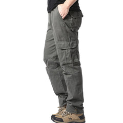 Men's Military Tactical Pants Loose Fit Pure Cotton Casual