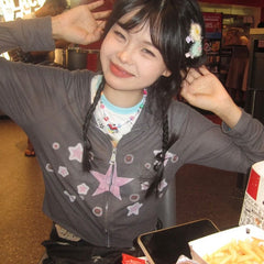 Hoodie Sweatshirt Grunge Japanese Thin Coat Fairycore E-girl