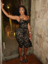 Talking Flirty Black Lace Two Piece Set