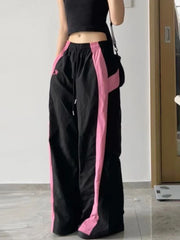 Y2K Parachute Pants: Trendy Wide Leg Trousers for Juniors