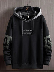 Men's Fashion Casual Printing Style Design Retro Hoodie