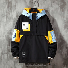 Men hoodie Outwear Fashion Casual Streetwear Waterproof