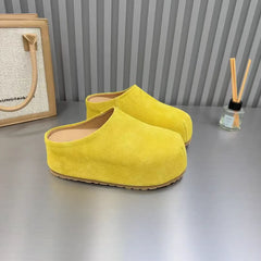 Let's Get Out Of Here Platform Mule Shoes
