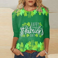 Casual Summer Loose Tunic T-Shirt Women St Patricks Day Streetwear Clothing