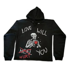 Hoodies Solid Warm Street Wear Casual Men's Loose Breathable
