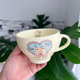 Ceramic Mug Mushrooms Garden Korean Cute Cartoon Bear Bunny