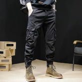 Spring Autumn Men New Casual Pants Trendy Workwear American Retro Tactical Multi Pocket