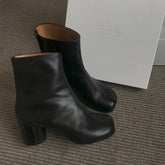 Black Split Toe Ankle Boots