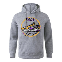 Autumn Winter printing Basketball shoes Hoodie Sweatshirt loose casual Hip-hop Sweatshirts