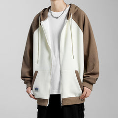 Hoodies Sweatshirt Zipper Coat Print Long Sleeve Hooded