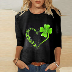 Casual Summer Loose Tunic T-Shirt Women St Patricks Day Streetwear Clothing