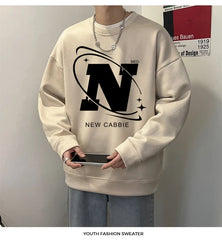 Autumn Streetwear Crewneck Sweatshirt Korean Fashion New Loose Casual Harajuku