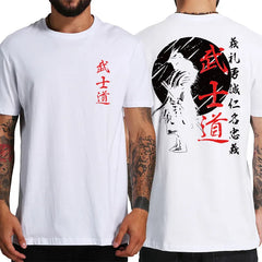 Japanese Style Back Print Loose Oversized T-shirt