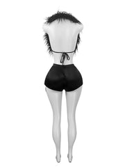 Fur Away Short Set