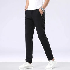 2024 Men's Casual Pants Slim Straight Elastic Waist