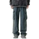 Baggy Pants Men Jeans Denim Trousers Wide Pants Tide Loose Fit Hip Hop