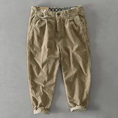 Autumn Winter New Cotton Corduroy Pants Solid Color Casual Safari