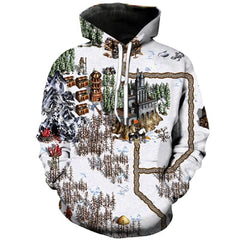 Men 3D Printed Heroes of Might and Magic Inspired Hoodie