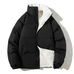2023 New Winter Jacket Men Thicken Stand Collar Parka