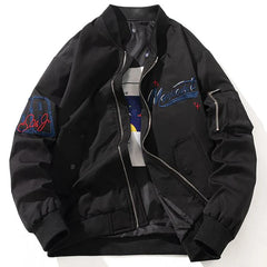 2024 Men's Military Bomber Jacket - Autumn Windbreaker, Short Zip Down Coat