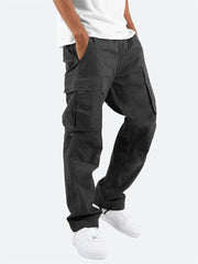 Casual Summer Loose Waist Drawstring Straight Men Pants