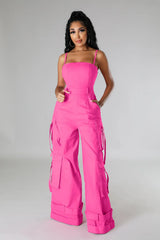 I'll Tell You Later Pocket Jumpsuit