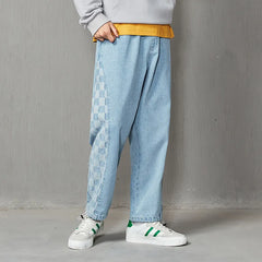 Loose Cropped Bundled Feet Straight Pants