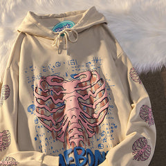 Hoodies Women Autumn Streetwear pullover Goth Sweatshirts Harajuku Grunge Oversized