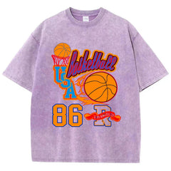 LA Basketball 86 Graphic Hip Hop T-Shirt